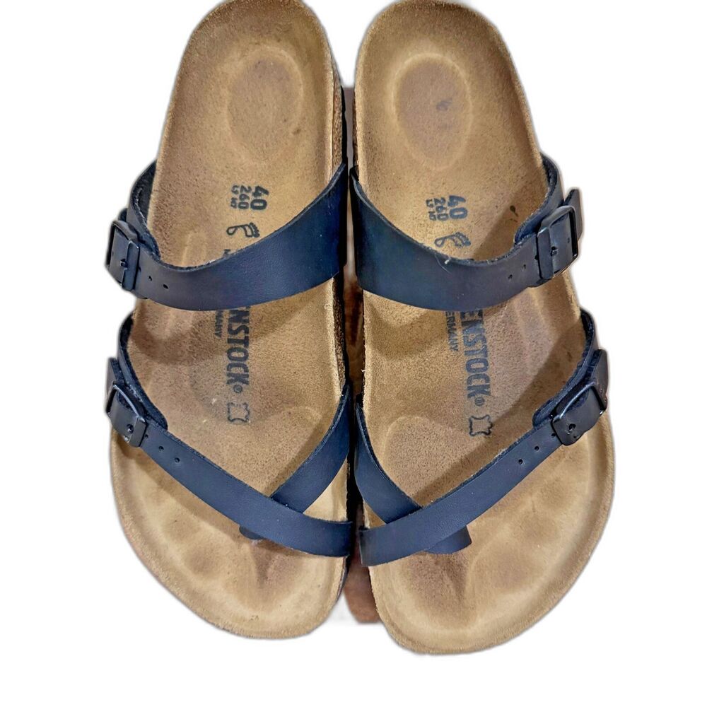 Birkenstock Unisex Mayari Regular Fit Birko Flor Black US Men Size7 Women Size 9